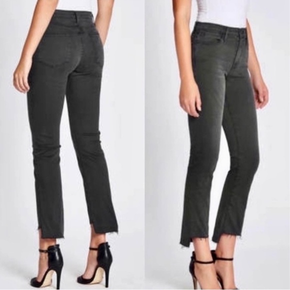 Frame Denim  Le High Straight Raw Stagger Jeans in Noise Size 29 - Picture 16 of 16